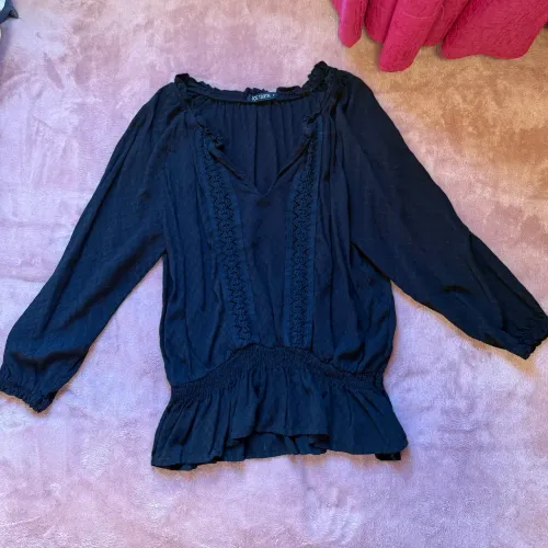 Blusa Preta Doce Trama P