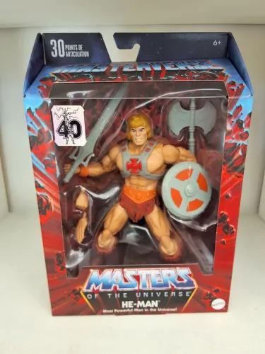 Heman 20cm motu mattel 40th 30 pontos de articulação lacrado