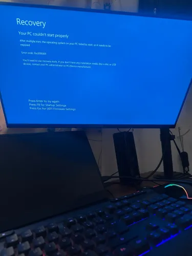 Pc gamer com erro no Windows 