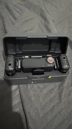 Dji Mic 2 (2 Tx + 1 Rx + estojo de carregamento) Cor preta