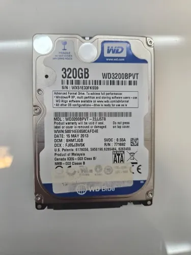 Hd 320gb de Notebook