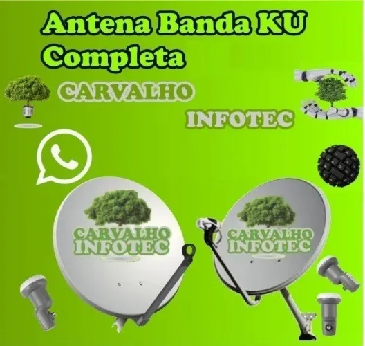 Antena Banda KU Completa S/ LNB