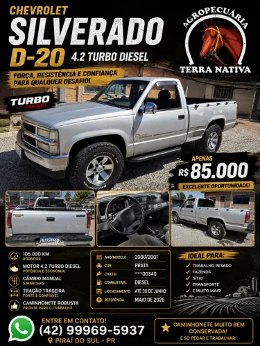 Chevrolet Silverado D20/ Rodeio 4.2 TB Diesel 2001