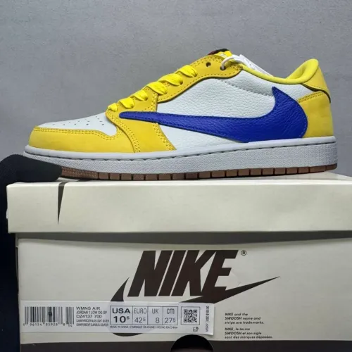 Travis Scott × Nike Air Jordan 1 Retro Low OG Canary Size 40.5 - Oportunidade