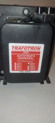 Auto transformador voltagem Trafotron 6000VA Universal (127V / 220V)