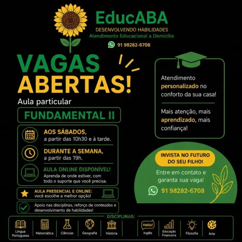 EducABA: Desenvolvendo Habilidades. Escolha o melhor atendimento para o seu filho (a)