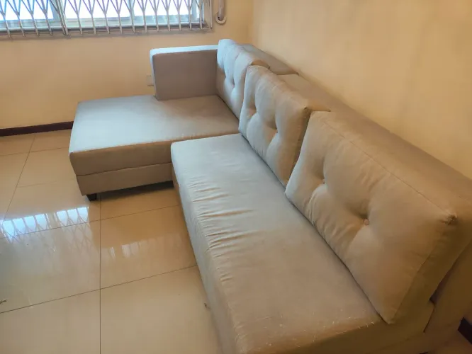Sofá Acquablock com chaise - 4 a 6 lugares