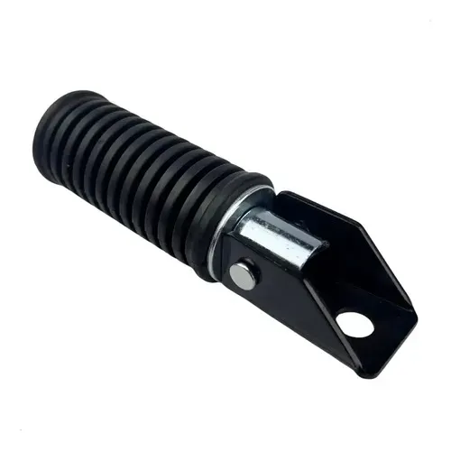 Pedaleira Traseira C/ Suporte Intruder Yes Cromada Original Preto / Esquerdo