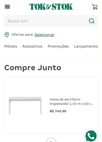 Tok & stok - Mesa e armário de escritório to