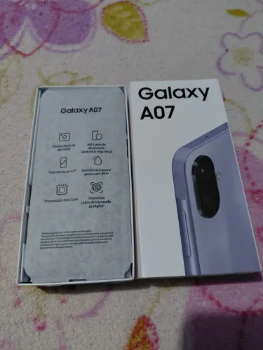 Celular  a07 novo na caixa 