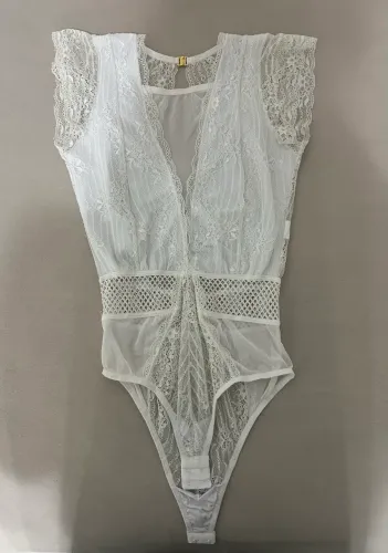 Body de renda branco - TAM. M