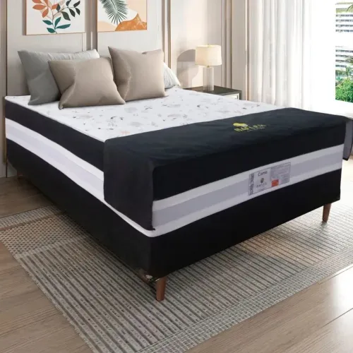 Cama Box Casal Conjugada D28 Ortomedic 138x188x53cm Bacetto