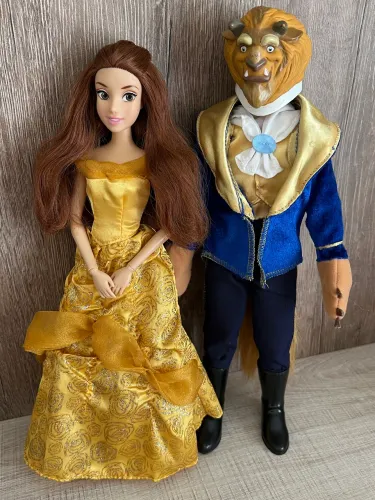 Bonecos A Bela e a Fera Disney Importado