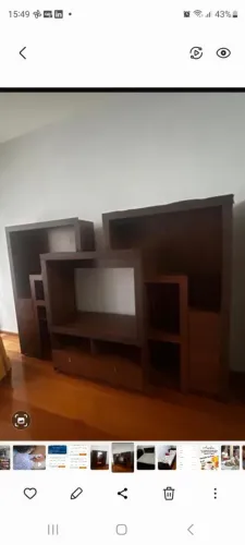 Rack madeira sala grande