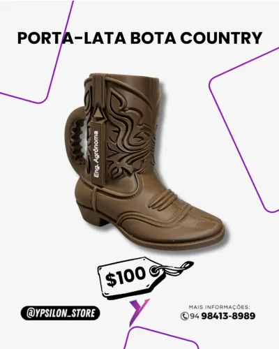PORTA LATA BOTA COUNTRY