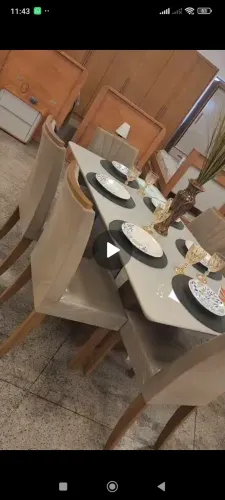 Mesa de jantar 6 cadeiras 