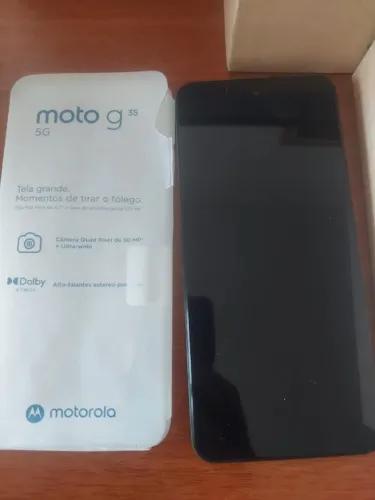 Smartphone Moto G35 5G Full HD+ Câmera Quad Pixel 50 MP+Ultra-wide Verde. NOVO