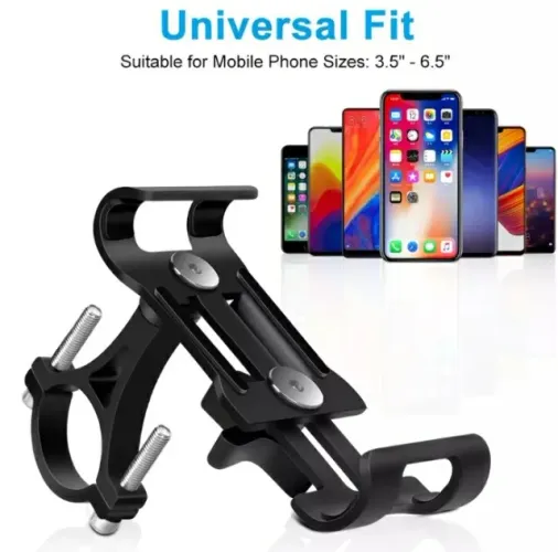 Suporte Para Celular De Alumínio Moto Bicicleta Novo 45
