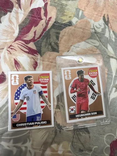 Figurinha extra legend Cristian Pulisic e Heungmin Son bronze