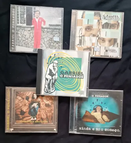 Lote de 5 Cds Gabriel o Pensador