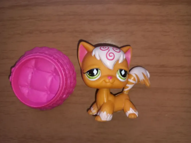 LPS Gatinha Angorá laranja #511 