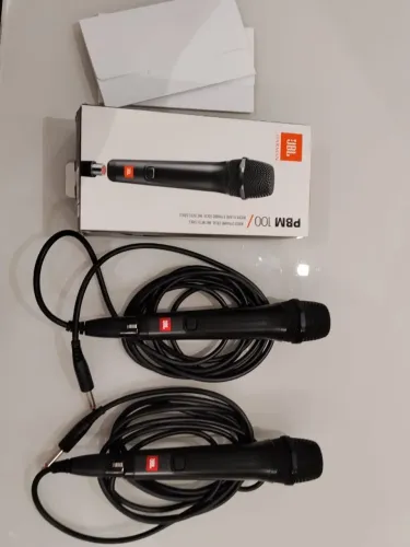 Par de Microfones JBL PBM100 com fio - Excelente estado