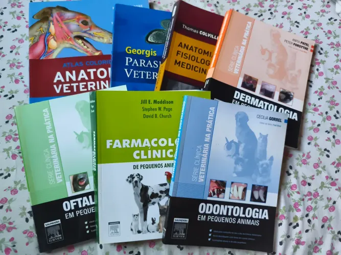 Kit livros medicina veterinária