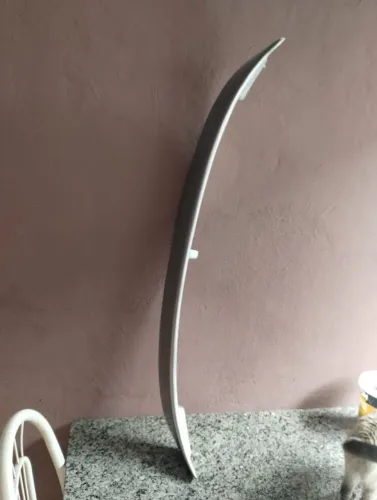 aerofólio Corsa classic zero nunca usado pintado prata