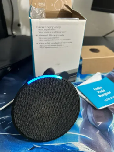 Amazon Echo Pop com Alexa (Preta). Com NF.