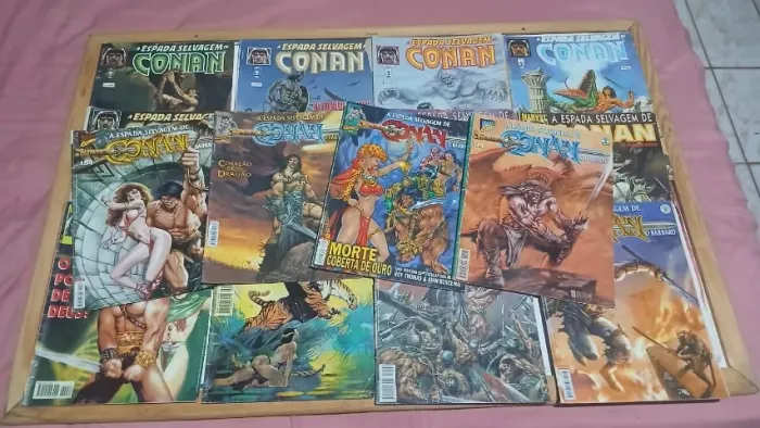 16 conan - a espada selvagem - kit antigos e raros colecionáveis