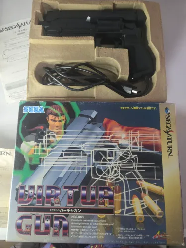 Lightgun Sega Saturno com caixa