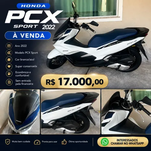 HONDA PCX SPORT 2022 À VENDA! ?