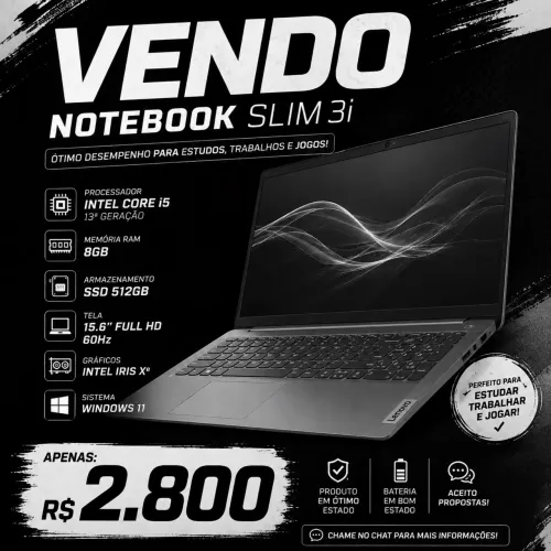 VENDO NOTEBOOK SLIM 3i - i5 | 8GB RAM