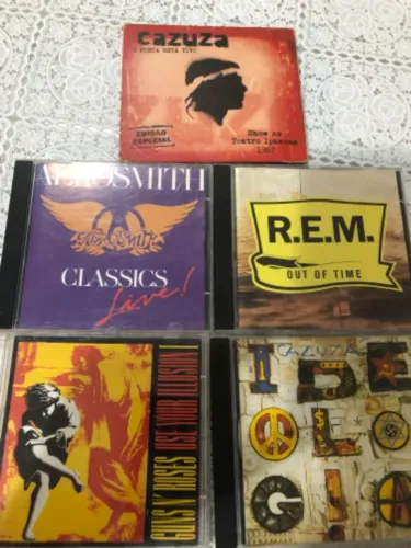 Cds Cazuza, GUNS, REM, Aerosmith