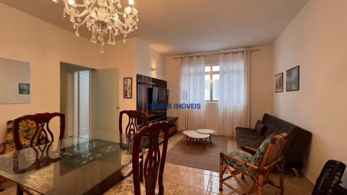 Apartamento para alugar 2 quartos mobiliado Boqueirão Santos SP