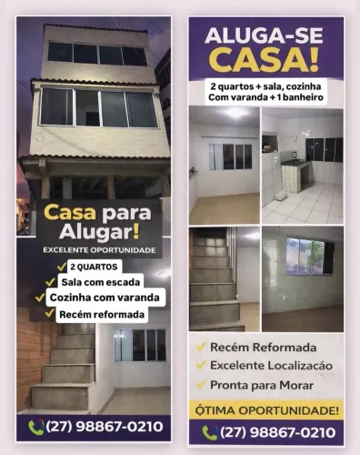 Casa para alugar no Bairro Redenção - Vitória
