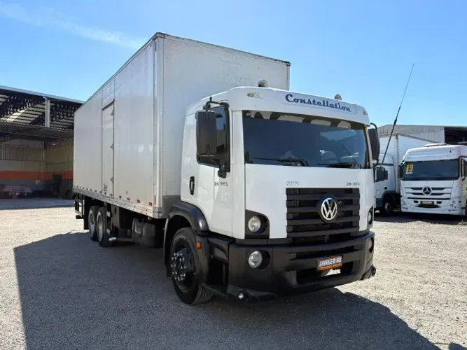 Volkswagen Vw 24.250 6x2 2008 Baú Furgão