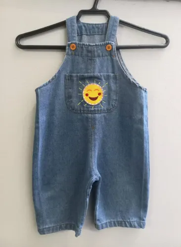 Jardineira Jeans Tamanho 1 + Body Carters