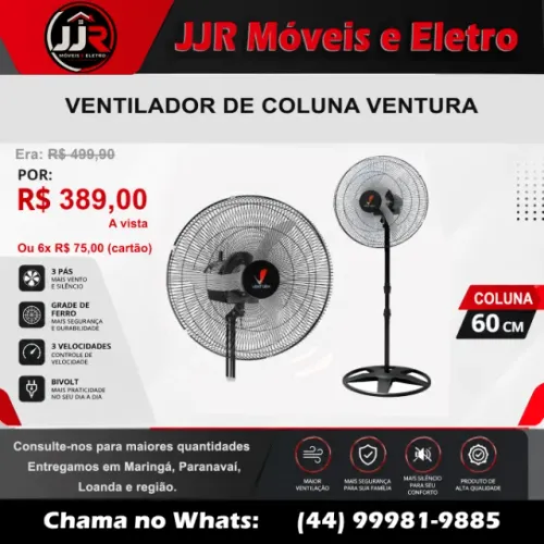 Ventilador de Coluna Ventura 60cm