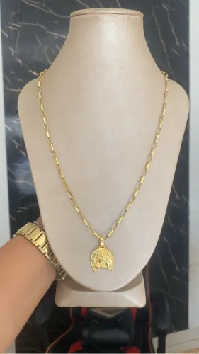 Corrente em prata banhada a ouro 