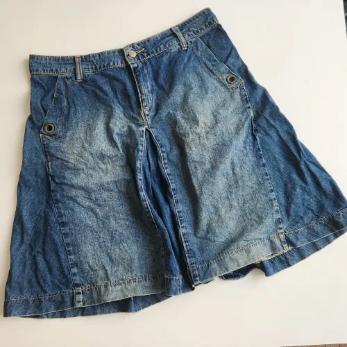 Saia jeans midi Maria Bonita extra 42