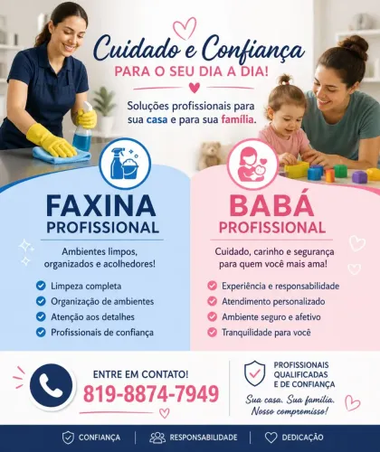 Faxina e Babá