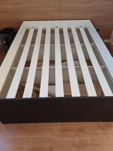 cama casal planejada baú mdf