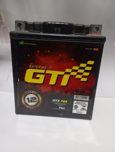 Bateria para Motocicleta 12v 7a GTI
