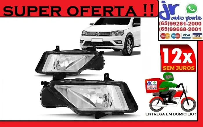 Par Farol Milha Gol G8 2019 2020 Auxiliar Neblina 