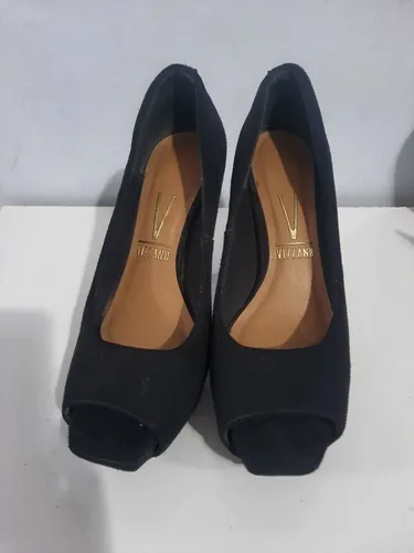 Sapato Peep Toe Meia Pata Vizzano -Tamanho 36