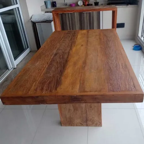 Mesa Pé Caixote De Demolição