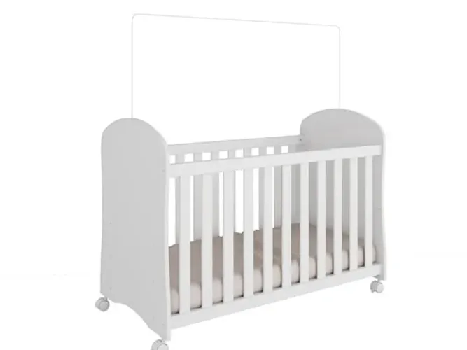 Berço Smim 3 em 1 Branco Até 12x - Frete Grátis 