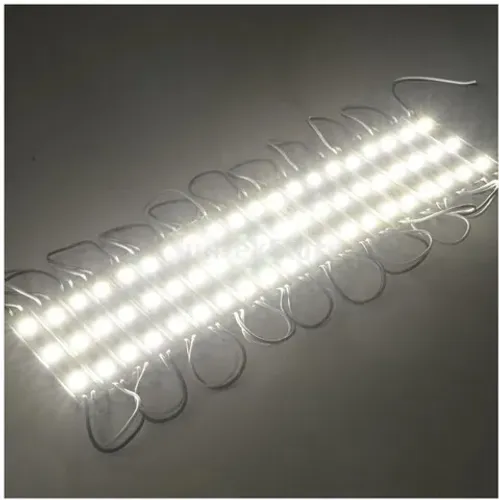 20 Módulo de LED 5050 3-led 12v Branco Frio 2 Metros Linear