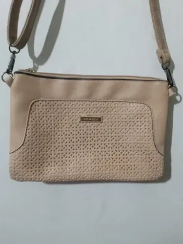 Bolsa transversal bege